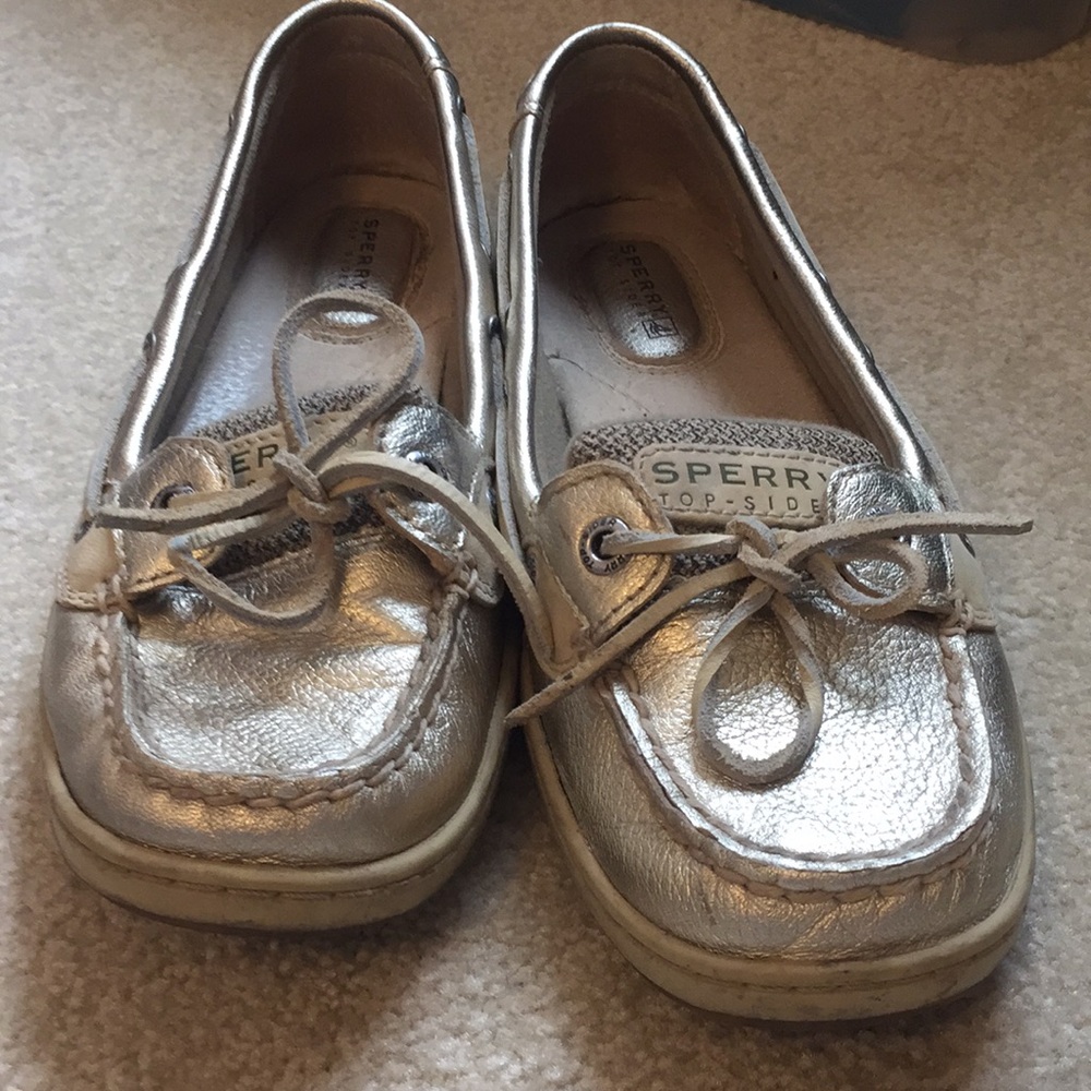 Leather Sperry Top-Siders Slip On Loafers sz 7.5
